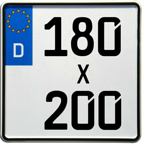 Motorrad kennzeichen 180 x - kennzeichen,